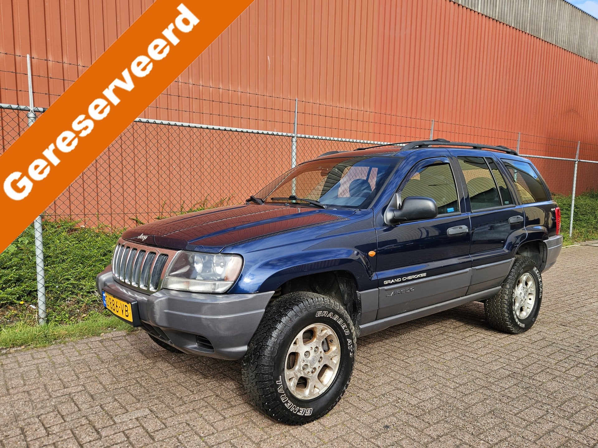 Jeep Grand Cherokee WJ 3.1 TD 4x4 Opknapper zonder apk, Auto's, Oldtimers, Blauw, Diesel, 3125 cc, SUV of Terreinwagen