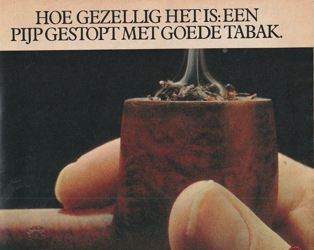 Retro reclame 1979 Douwe Egberts Amphorn lekkere pijptabak, Verzenden, Overige typen