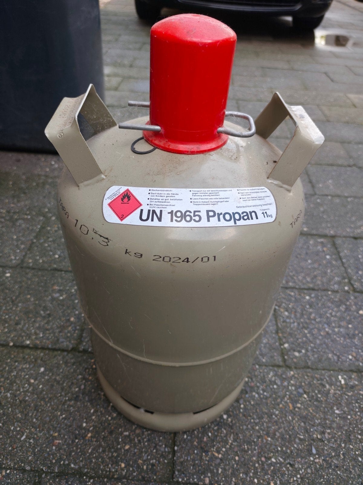 Propaan gasfles 11kg - UN 1965, Ophalen, Gebruikt