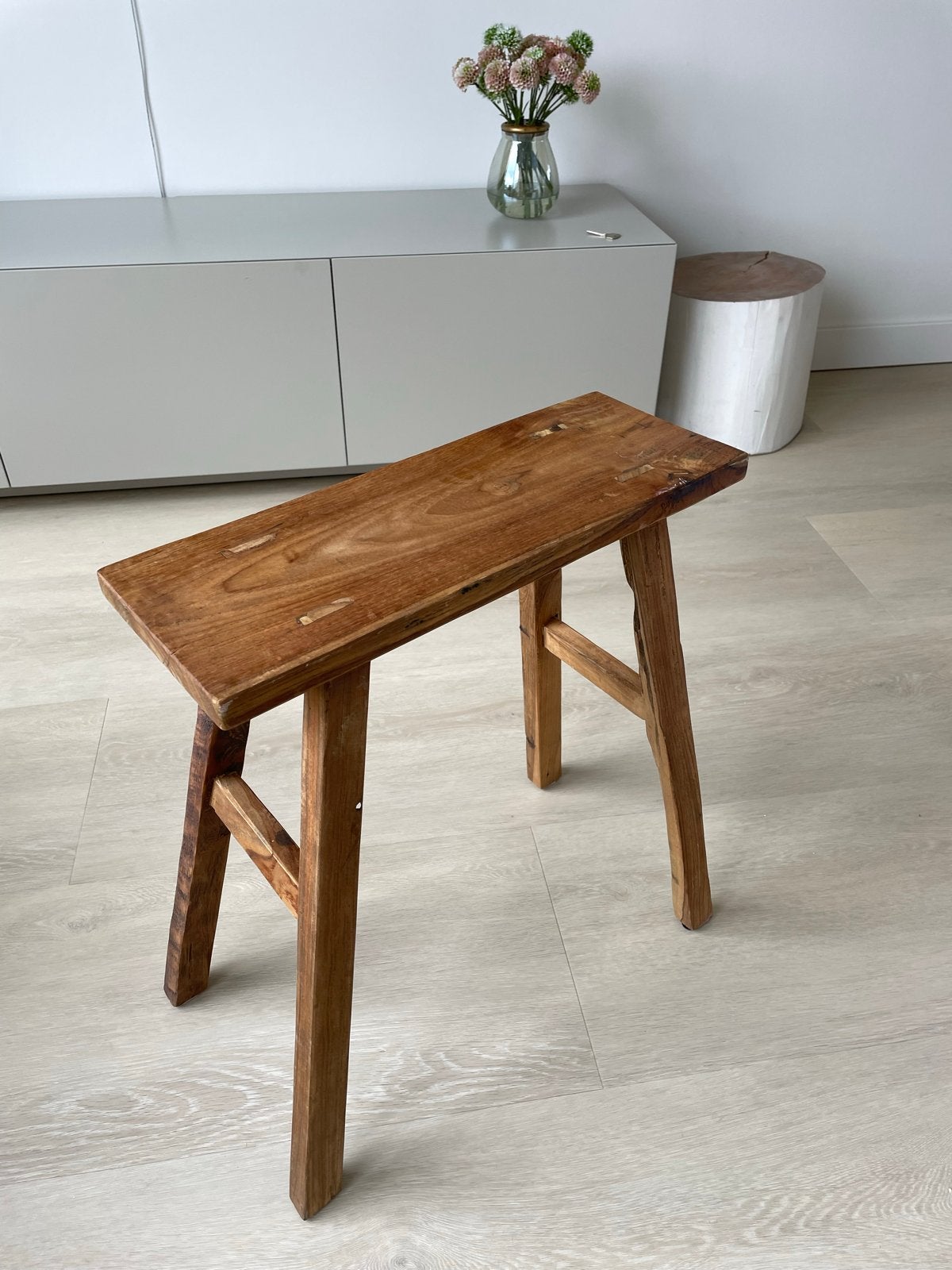 RAW materials Amsterdam Vintage houten krukje / bankje nieuw, Ophalen of Verzenden, Nieuw, Hout