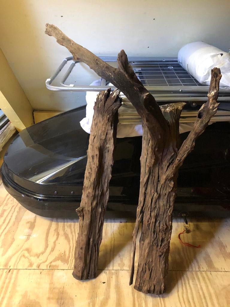 2 stukken aquarium hout, Ophalen of Verzenden, Gebruikt, Plant(en), Steen of Hout