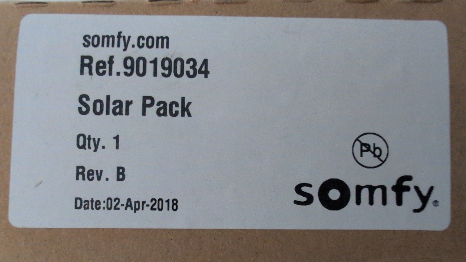 Somfy Solar Pack - Nieuw in doos (Ref. 9019034), Ophalen of Verzenden, Nieuw