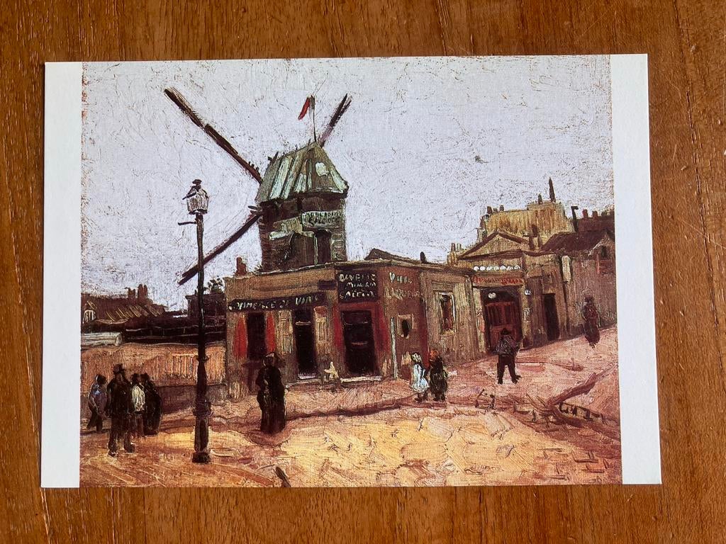 Parijs. Montmartre. Moulin de la Galette (Vincent Van Gogh), Ophalen of Verzenden, 1960 tot 1980, Ongelopen, Stad of Dorp