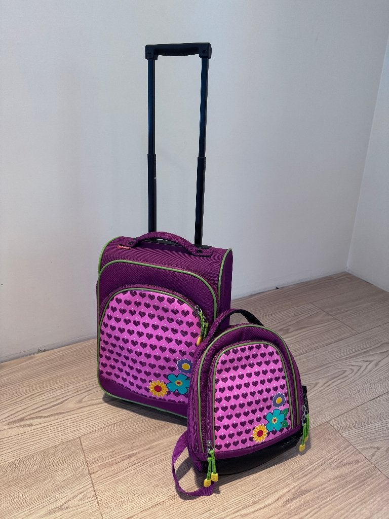 Koffer meisje (met wieltjes), Ophalen, Overige materialen, Wieltjes, Minder dan 50 cm