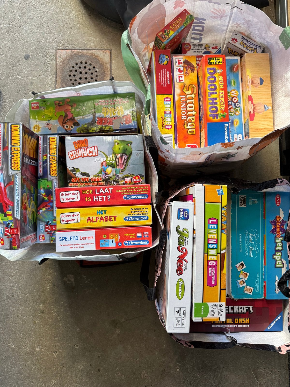 Grote collectie bordspellen en educatieve spellen, Een of twee spelers, Ophalen, Gebruikt
