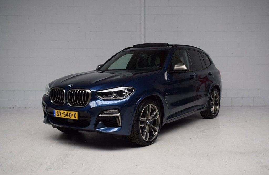 BMW X3 M40i xDrive 360PK M- sport org.ned / nap / panoramada, Gebruikt, Blauw, Bedrijf, 2998 cc