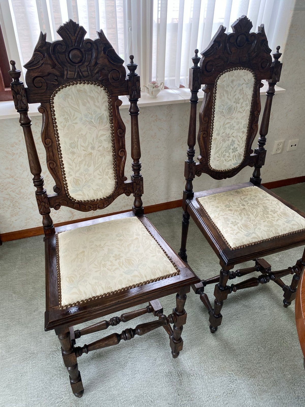 Antieke Eetkamerstoelen - Set van 2, Antiek en Kunst, Antiek | Meubels | Stoelen en Banken, Ophalen