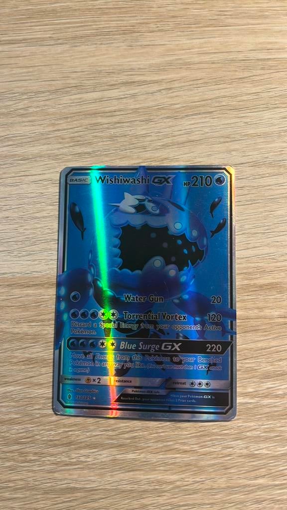 Pokemon kaart Wishiwashi, Ophalen of Verzenden, Zo goed als nieuw, Overige typen