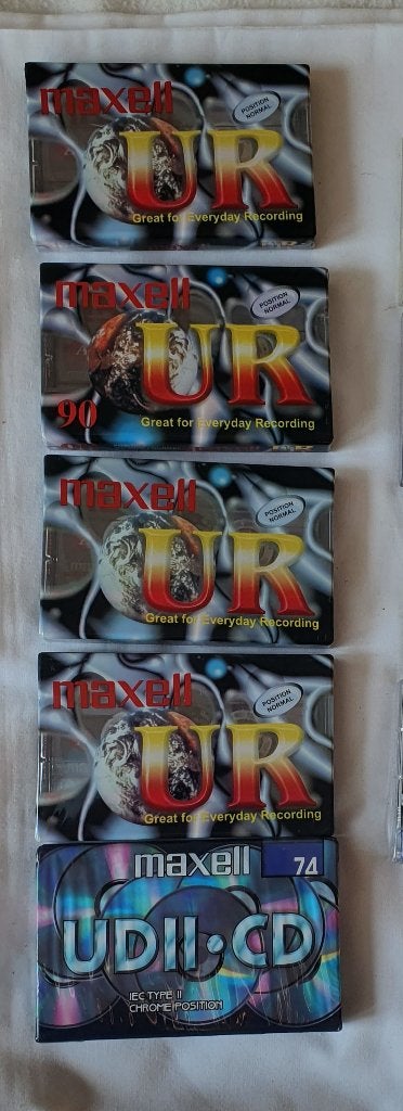 Cassettebandjes Musicassette Nieuw Maxell 90 + 74 min sealed, 2 t/m 25 bandjes, Overige genres, Ophalen of Verzenden, Nieuw in verpakking