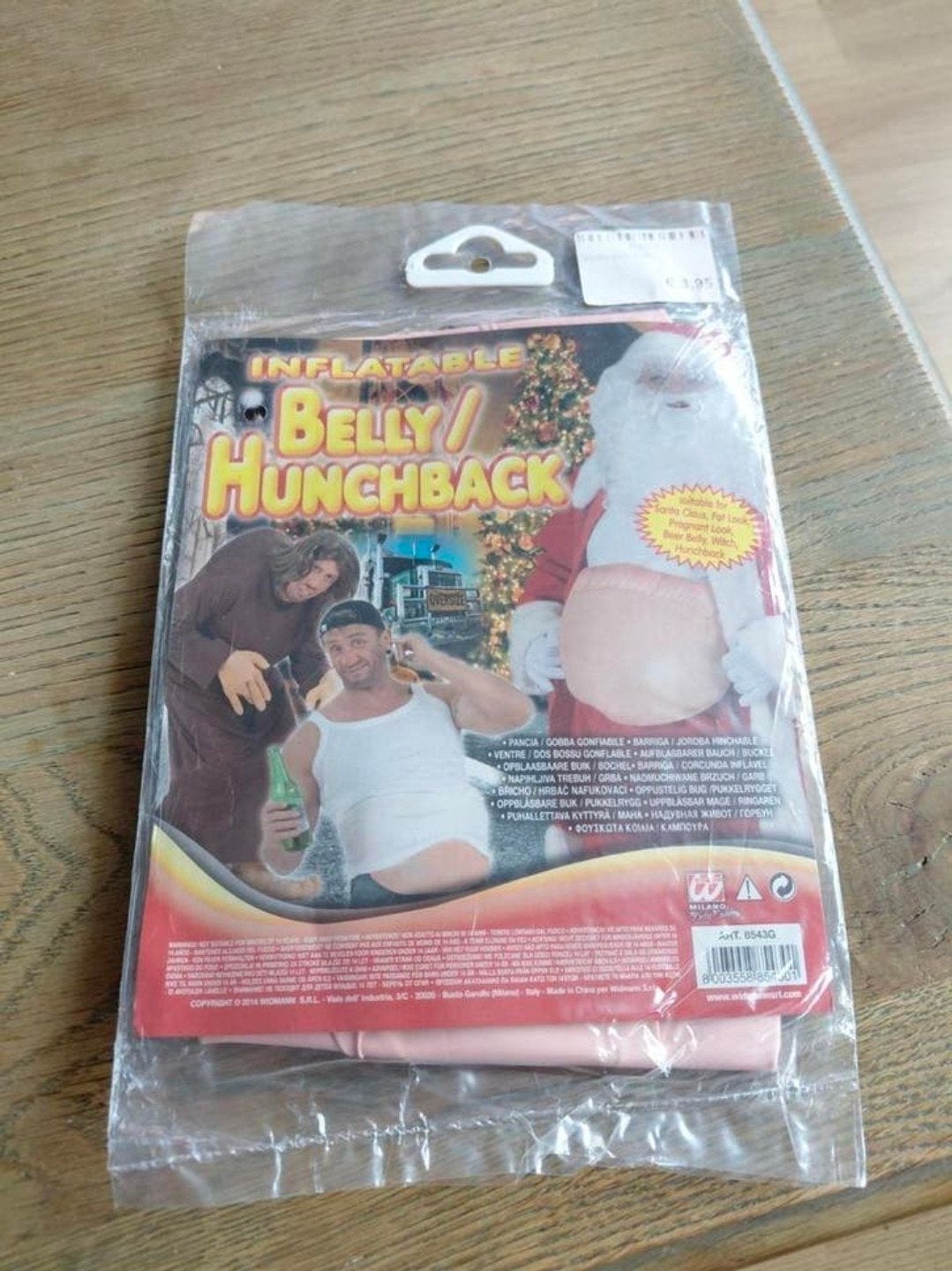 Opblaasbuik Kerstman, Ophalen of Verzenden, Nieuw, Kostuum