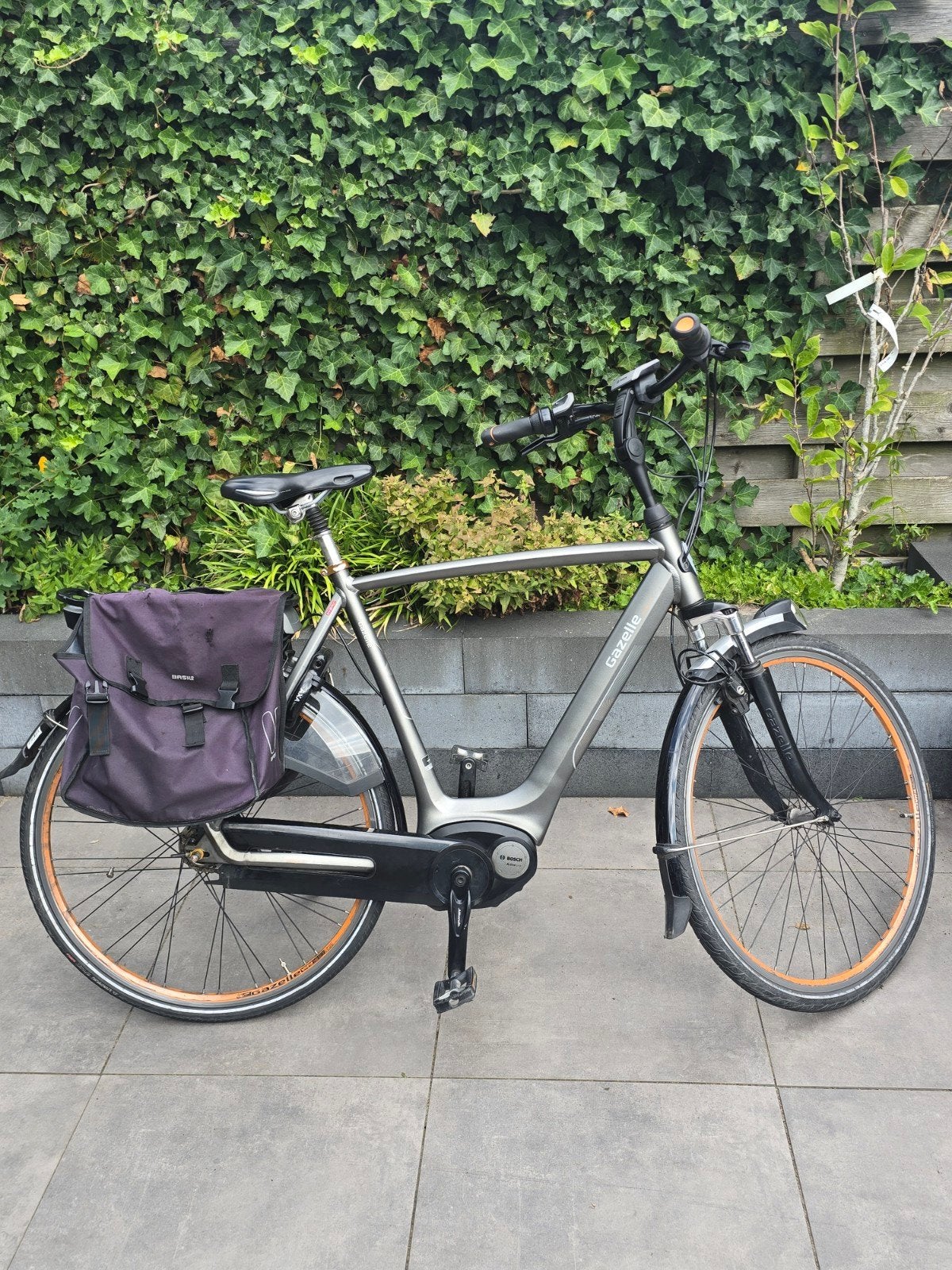 Gazelle orange c7 hybrid h61 elektrische fiets, Fietsen en Brommers, Fietsen | Heren | Herenfietsen, Ophalen, Gebruikt, Velgrem