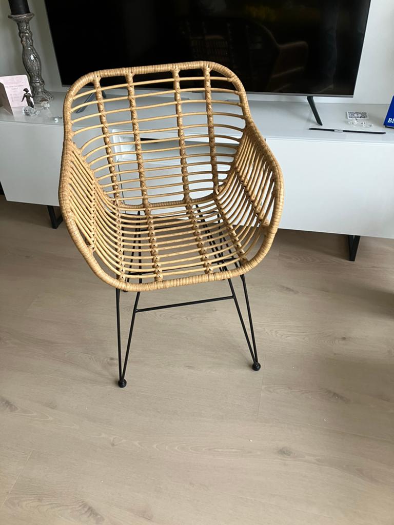 Mooie stoel voor zowel binnen als buiten, Bruin, Nieuw, Eén, Ophalen
