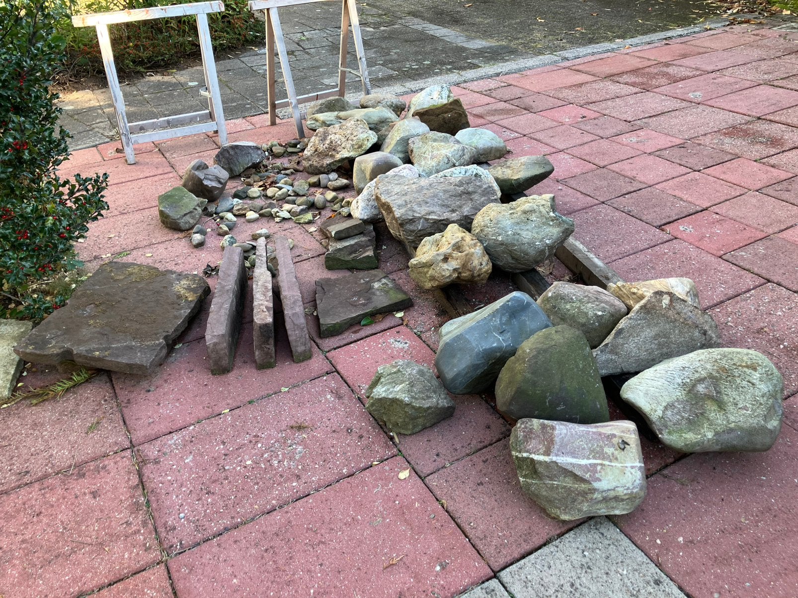 Grind, sierstenen en leistenen., Tuin en Terras, Ophalen, Gebruikt, Multi, Overige materialen