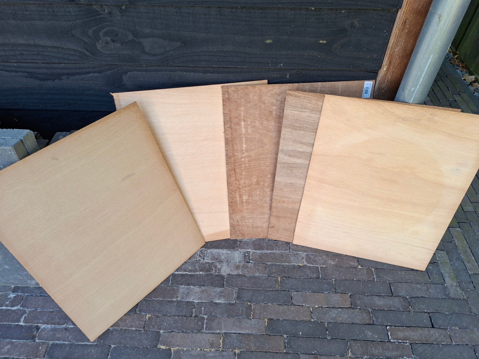plaatjes triplex 49x60 cm, Ophalen, Zo goed als nieuw, Overige materialen, Minder dan 20 mm