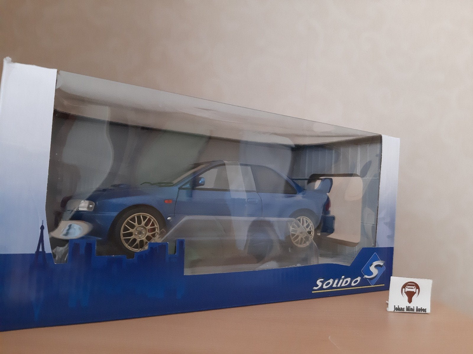 Subaru Impreza 22b Sonic Blue 1998 van Solido 1:18, Solido, Auto, Solido, Nieuw
