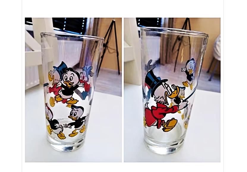 2 walt disney donald Duck Dagobert/kwik kwek kwak glazen, Ophalen of Verzenden, Nieuw, Overige typen