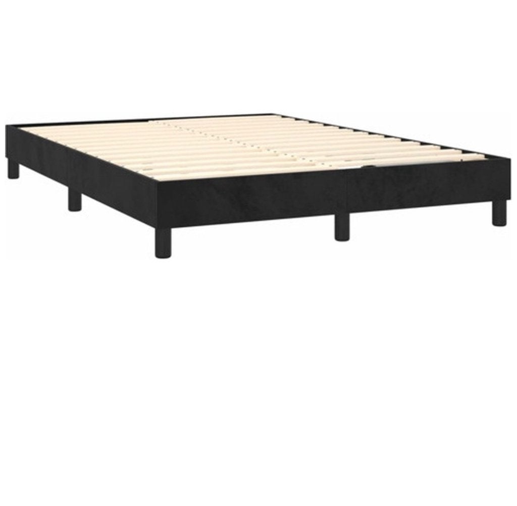 Bed, Huis en Inrichting, Slaapkamer | Bedden, Ophalen, Zwart, Zo goed als nieuw, Twijfelaar