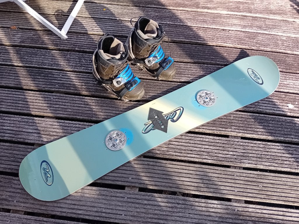 Snowboard set, Ophalen of Verzenden, Gebruikt, Board