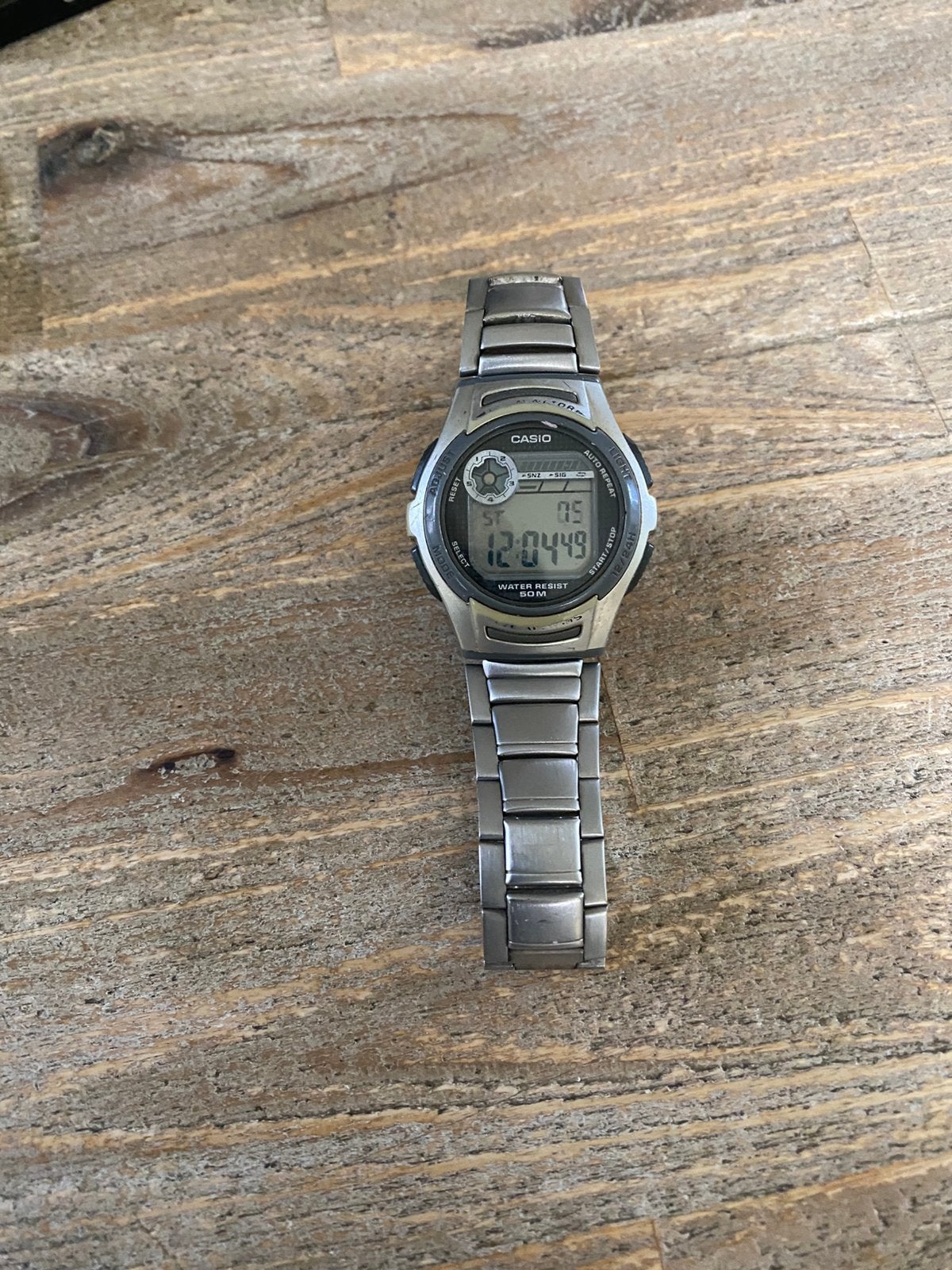 Vintage retro lcd casio herenhorloge, Ophalen of Verzenden, Zo goed als nieuw, Staal, Overige merken