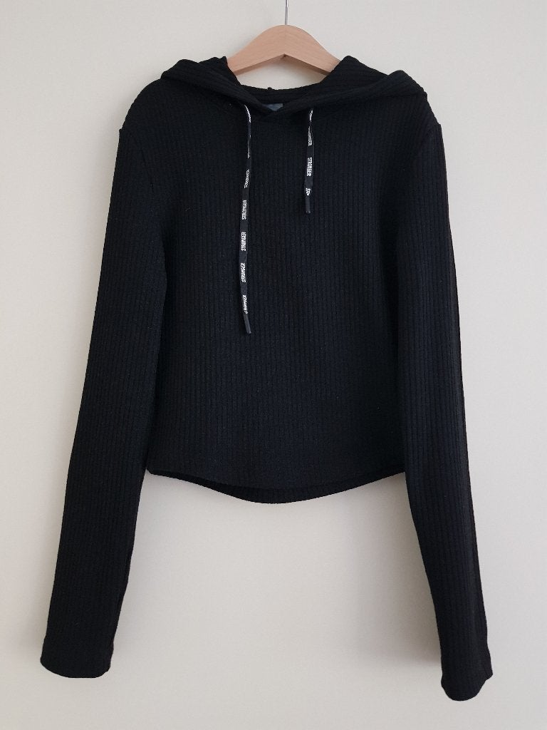 Trui / hoodie dames / meisjes -- maat XS / S -- Stronger, Zwart, Ophalen of Verzenden, Zo goed als nieuw, Stronger