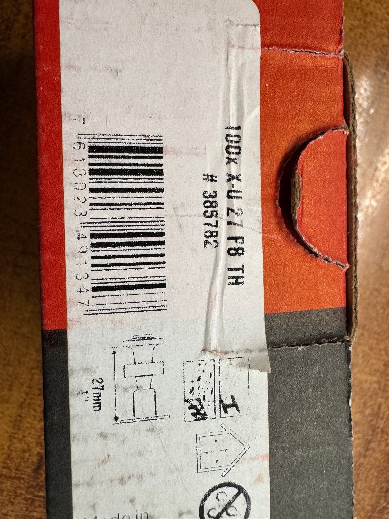 Hilti 100K X-U Z/F8 TH - Bevestigingsmiddel, Ophalen of Verzenden, Nieuw, Overige typen, Hilti