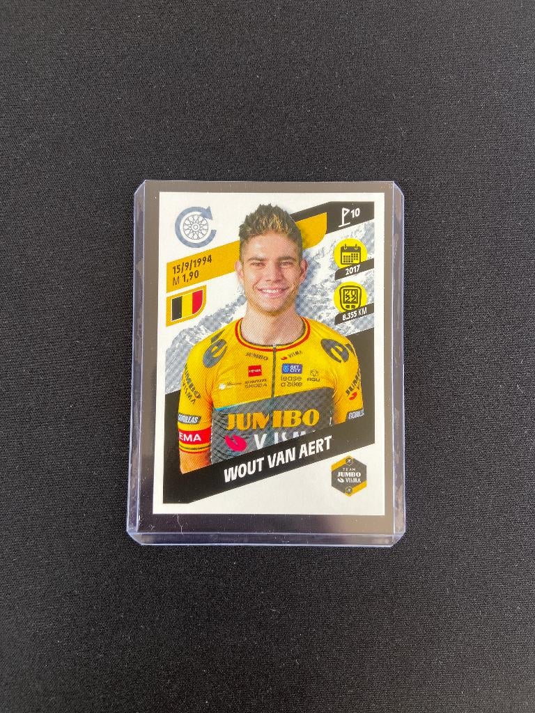 Wout Van Aert Panini Tour de France 2023 Sticker Jumbo Visma, Verzenden, Zo goed als nieuw, Overige sporten, Poster, Plaatje of Sticker