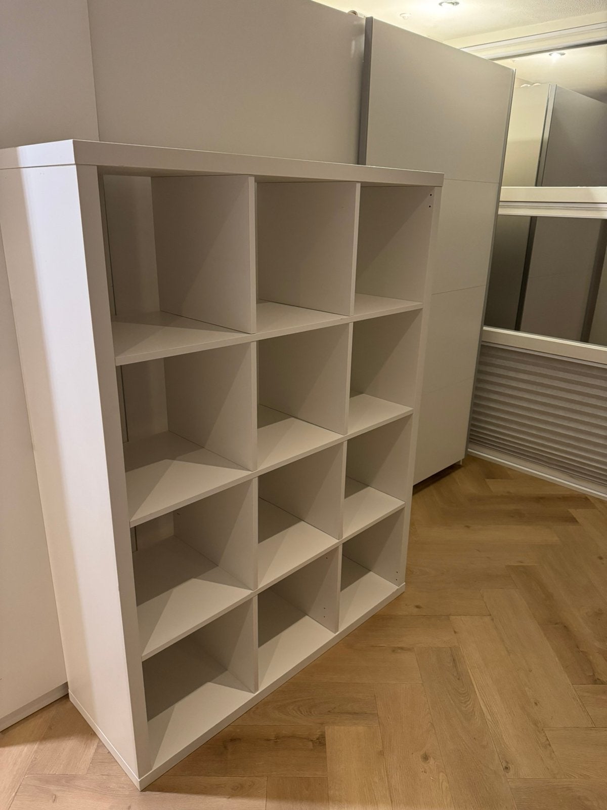 Ikea Kallax wit 12 vakken open kast, Ophalen, Gebruikt, 25 tot 50 cm