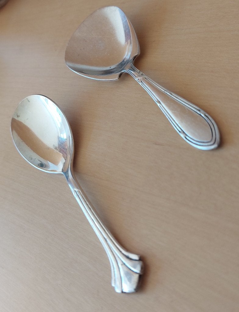 Gero zwaar verzilverde suikerlepel(s) met keurmerkje, Ophalen of Verzenden, Gebruikt, Zilver, Los bestek