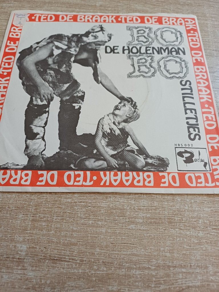 142 Single Ted de Braak – Bo Bo De holenman HBS 002, 7 inch, Ophalen of Verzenden, Zo goed als nieuw, Overige typen