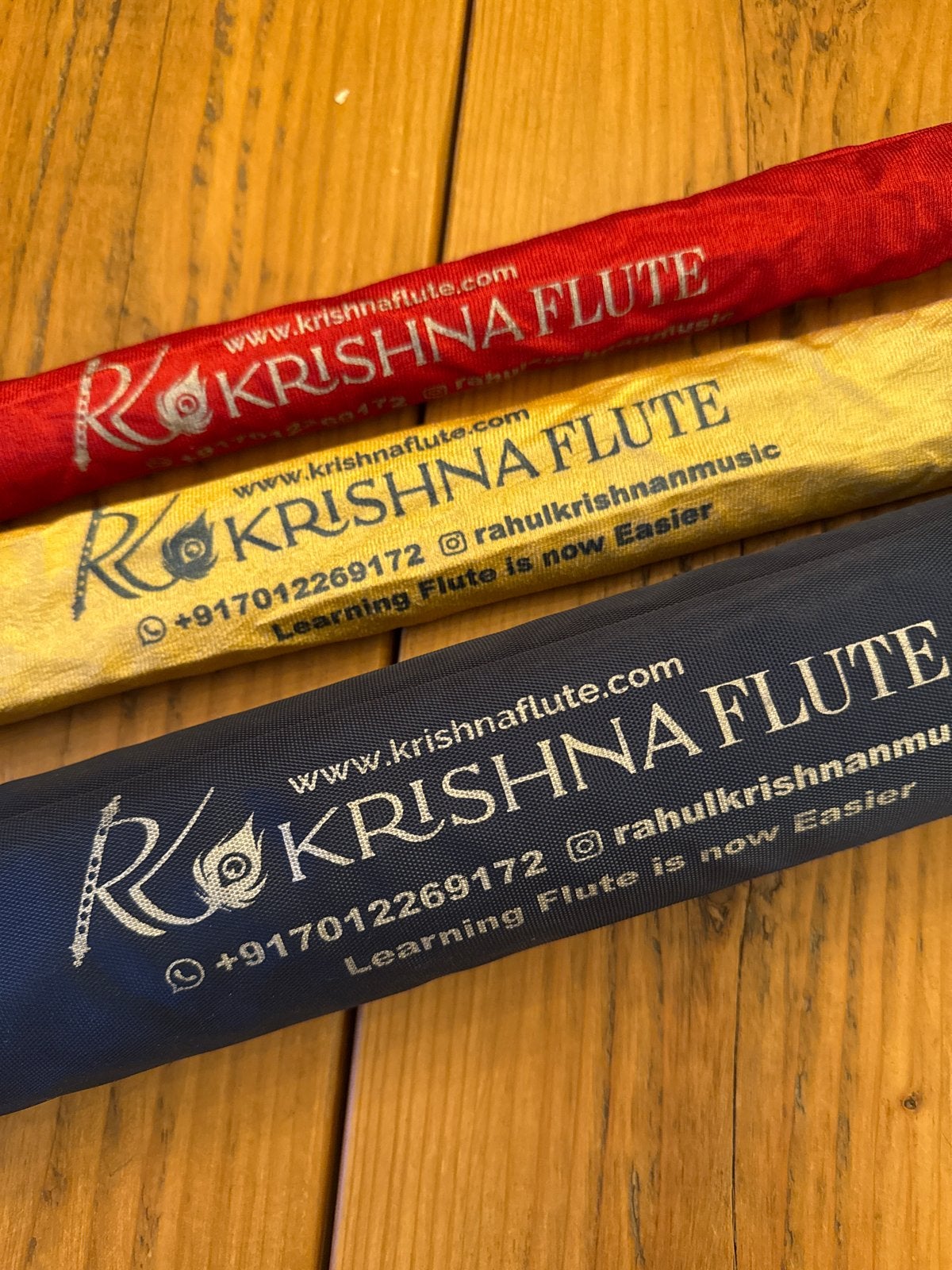 3 ongebruikte Krishna fluiten met draagtas, Ophalen of Verzenden, Nieuw, Houtblazer, Met koffer of draagtas