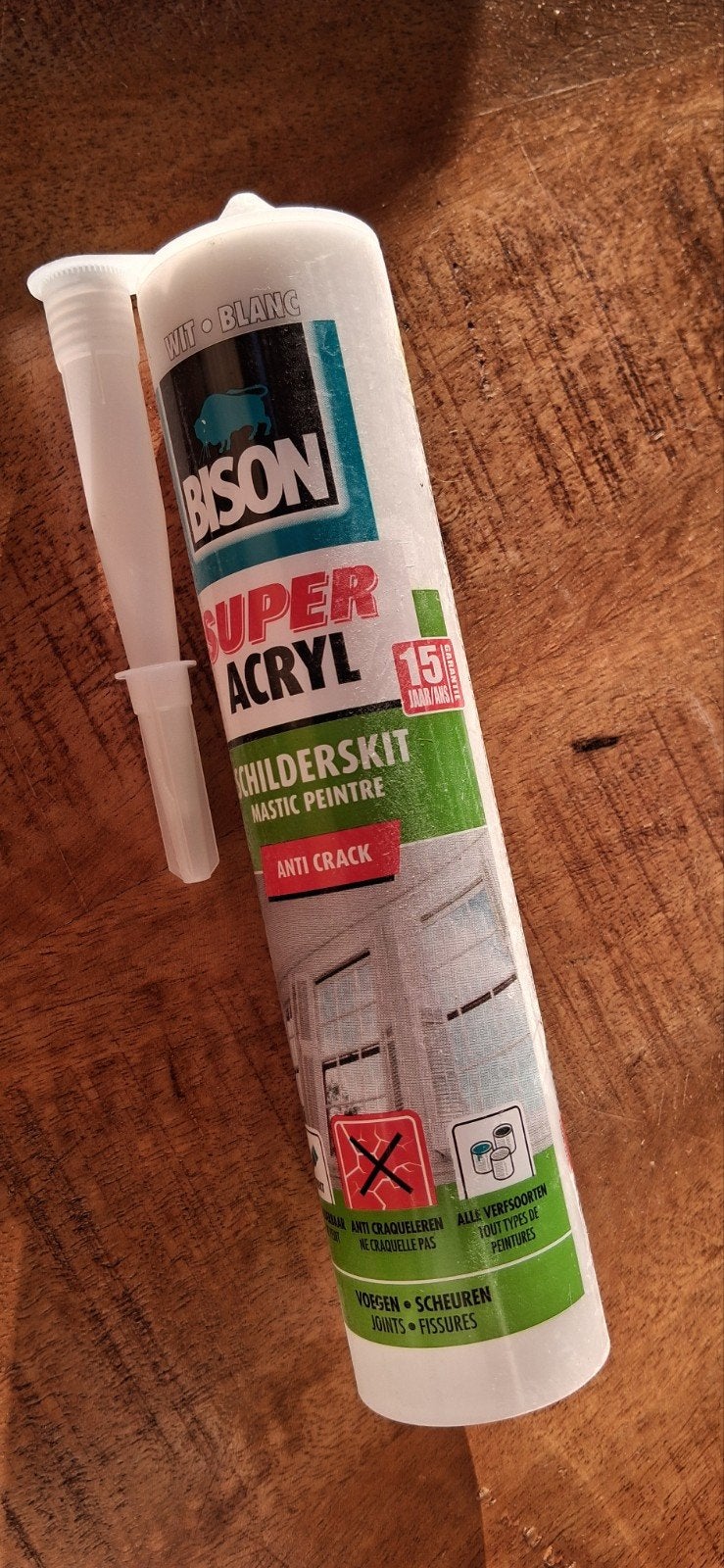 Bison Super Acryl Schilderskit Wit - Anti Crack, Ophalen of Verzenden, Nieuw, Overige typen