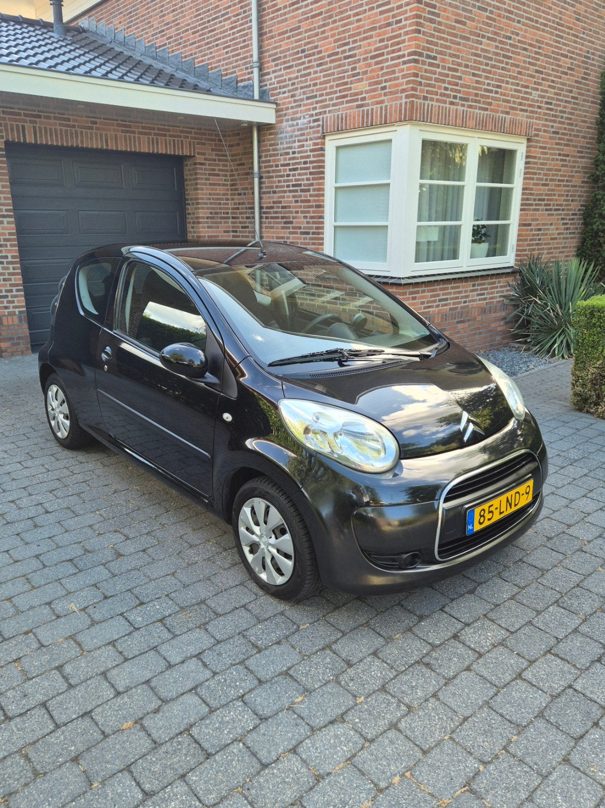 Citroën C1 1.0 3-DRS 2010 Zwart Airco NAP  nwe APK, Voorwielaandrijving, Stof, 4 stoelen, C1