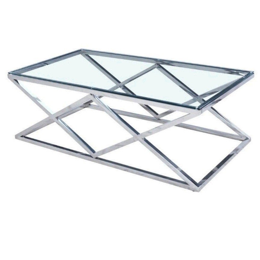 Salontafel  (gratis afhalen), Ophalen, Gebruikt, Rechthoekig, Glas
