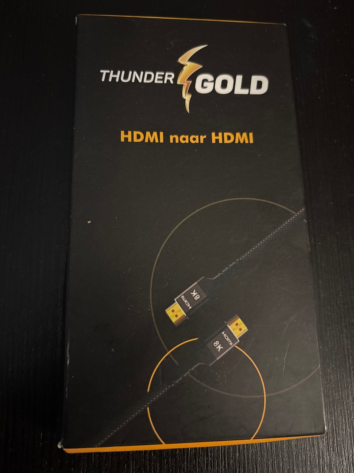 Thunder Gold HDMI naar HDMI 8K kabel - 2 meter, Audio, Tv en Foto, Audiokabels en Televisiekabels, Ophalen of Verzenden, Nieuw