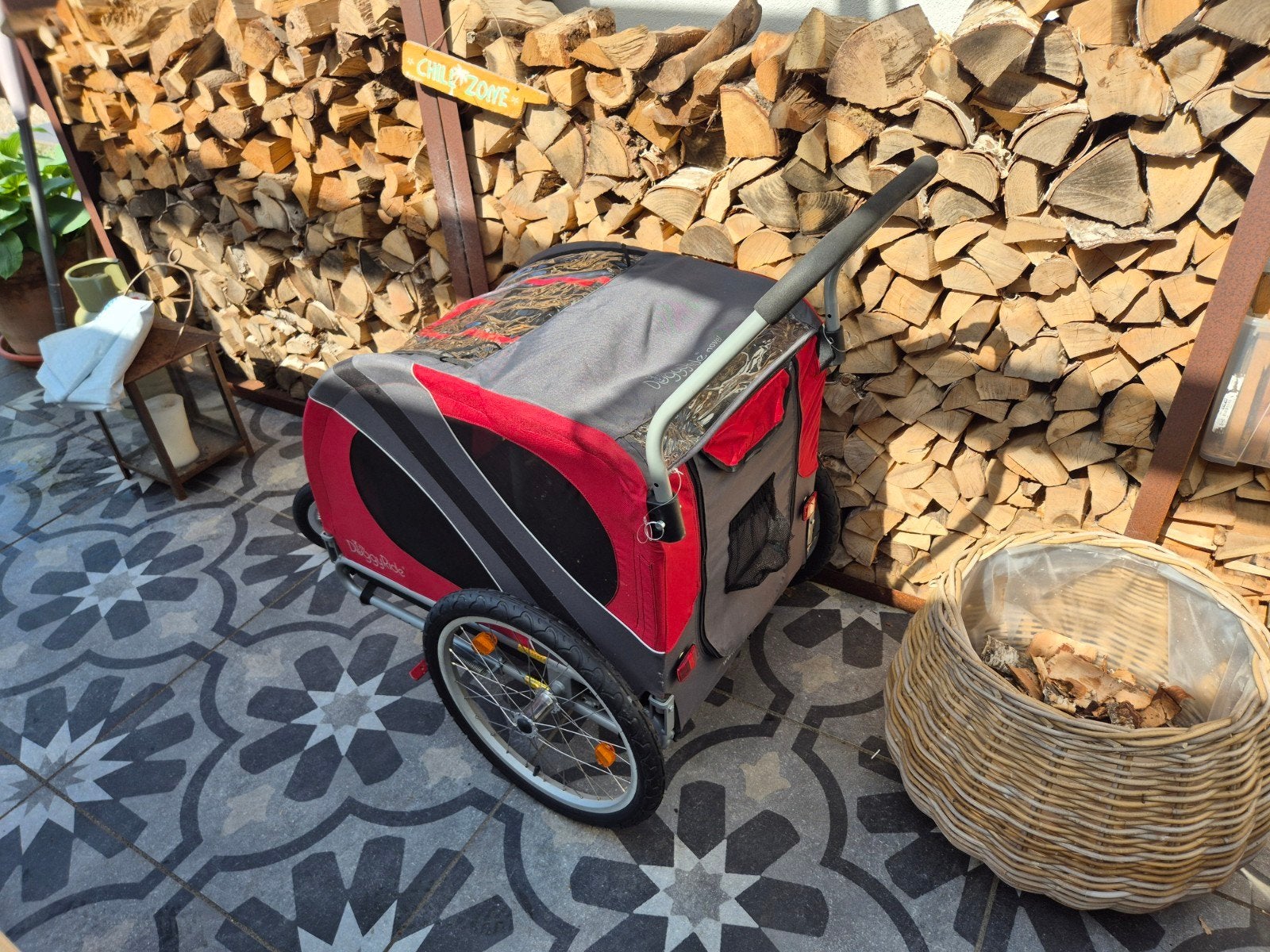 Hondenfietskar DoggyRide - fiets en wandelwagen, Ophalen, Gebruikt, Opvouwbaar, 20 tot 40 kg