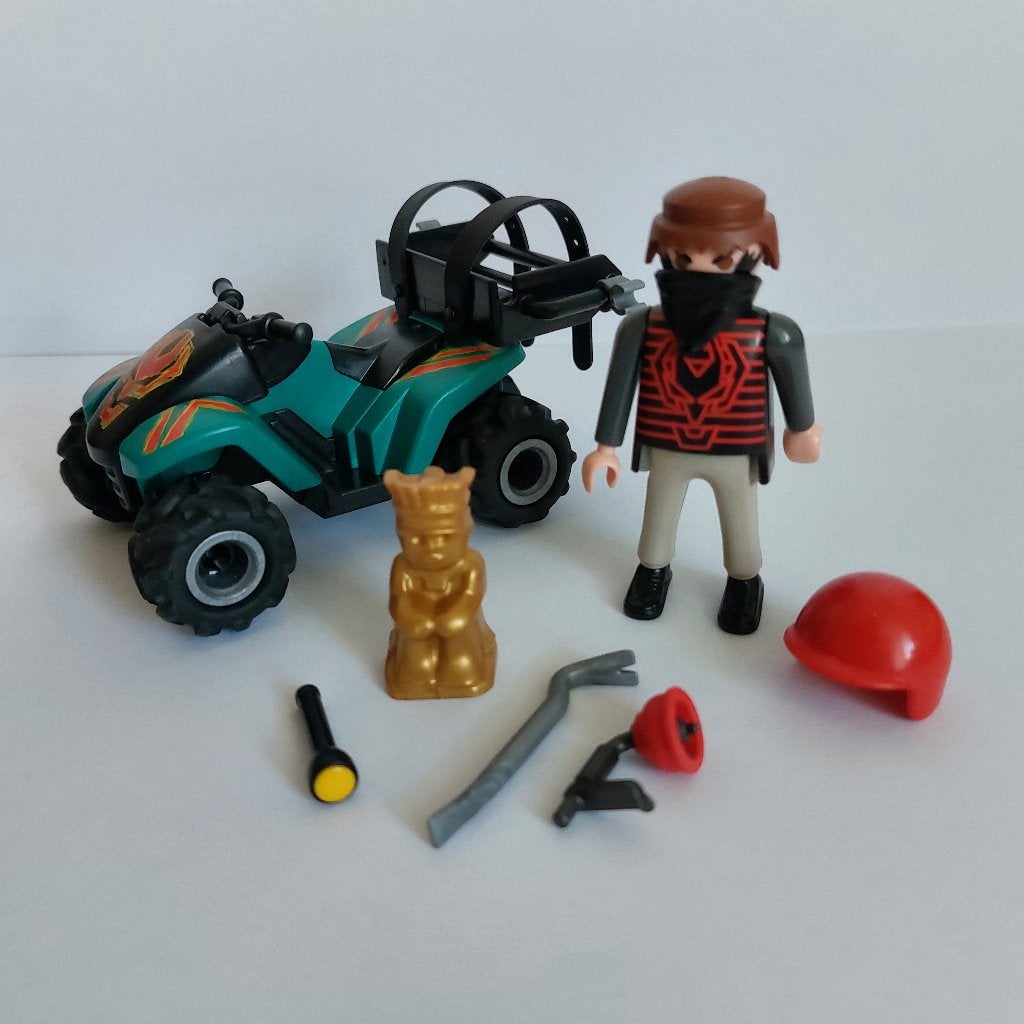 Playmobil - Bandiet met quad (6879), Kinderen en Baby's, Speelgoed | Playmobil, Gebruikt, Losse onderdelen, Overige typen, Ophalen of Verzenden