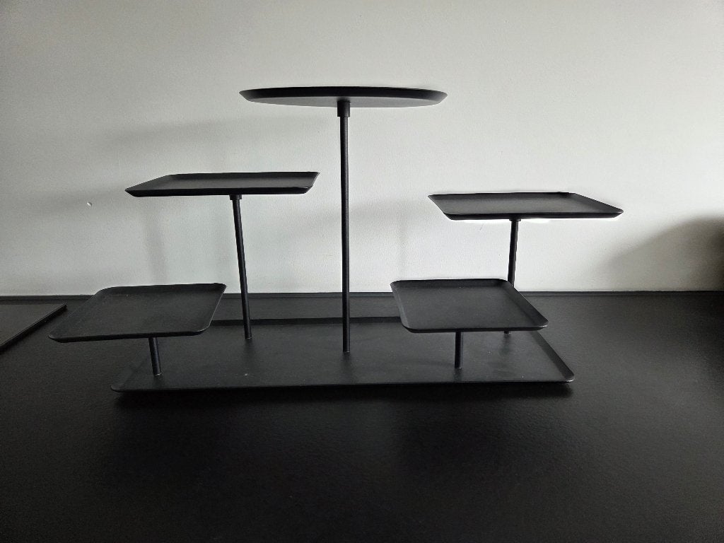 etagere zwart, Ophalen of Verzenden, Zo goed als nieuw, Etagère