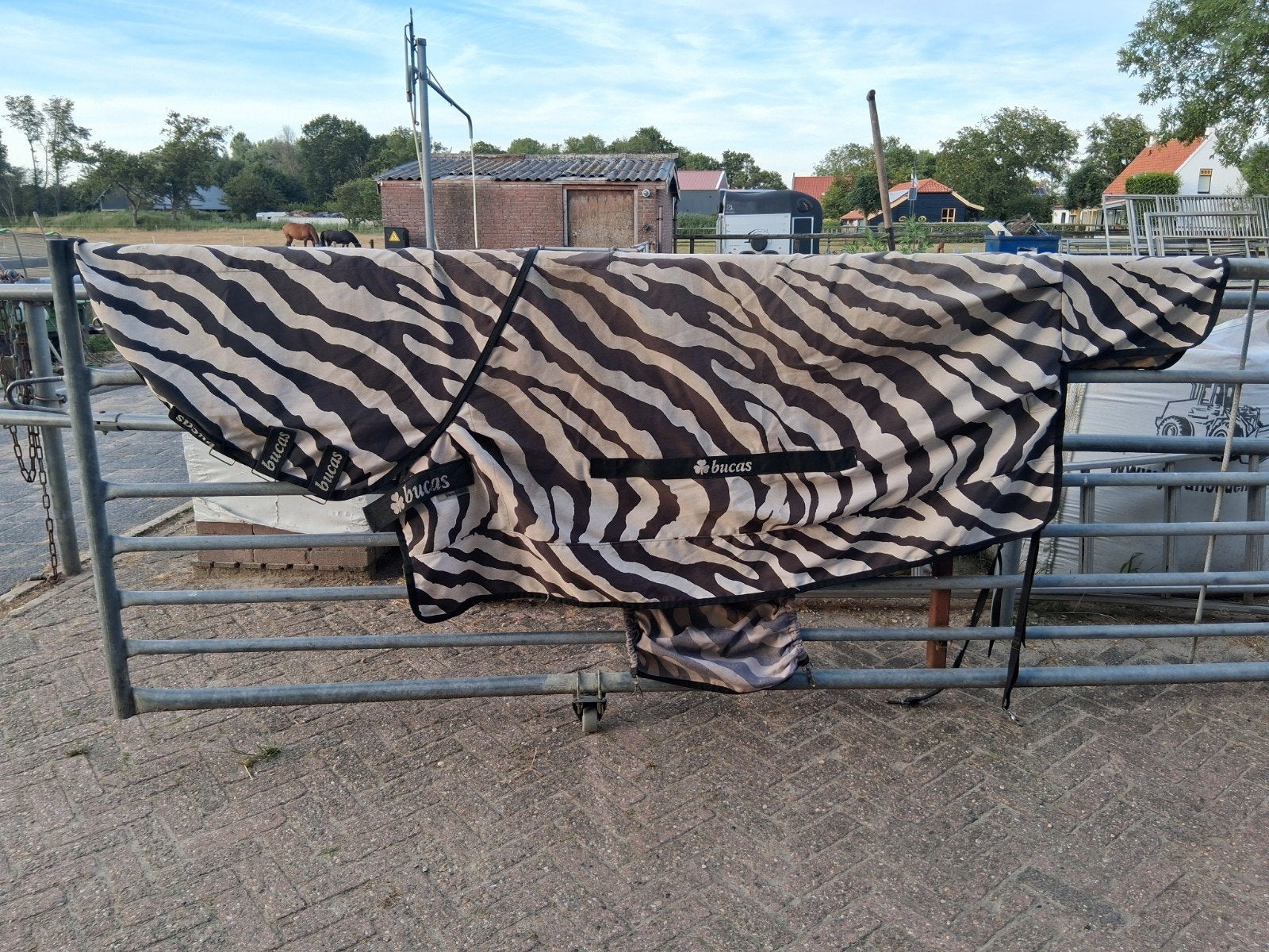 Bucas Sweet Itch Zebra vliegendeken, Ophalen of Verzenden, Gebruikt
