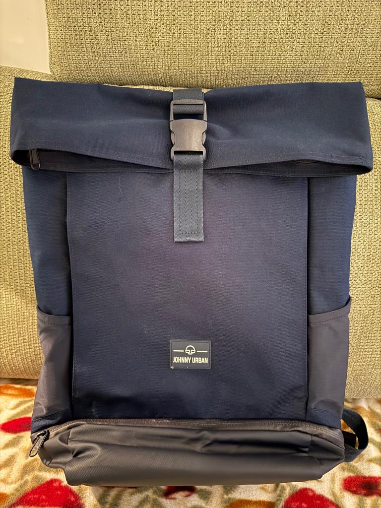 Johnny Urban Allen medium rolltop rugtas blauw, 25 tot 40 cm, Ophalen of Verzenden, Zo goed als nieuw, Waterdicht