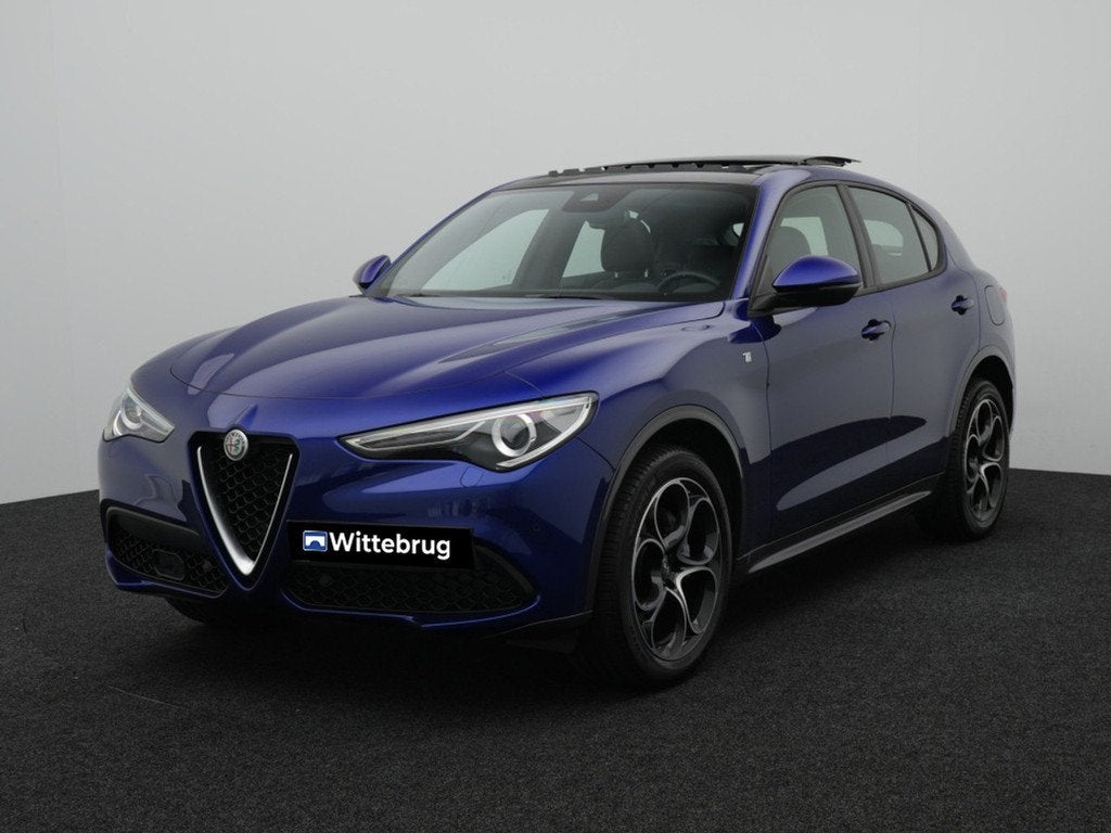 Alfa Romeo Stelvio 2.0 T AWD Ti | Lederen bekleding | Panora, Auto's, Alfa Romeo, Automaat, Automatische klimaatregeling, 4 cilinders