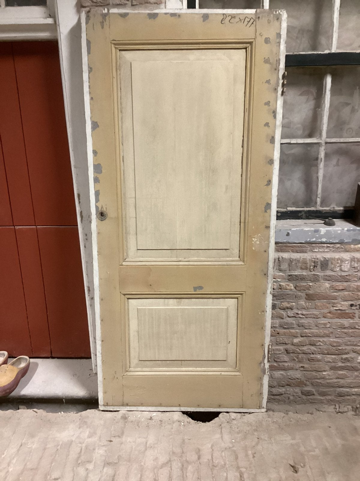 Antieke paneeldeur 82-177 cm, Ophalen