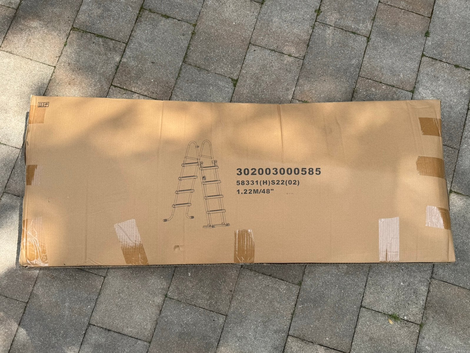 Bestway zwembadladder 122 cm (48”) – nieuw, Tuin en Terras, Ophalen, Zo goed als nieuw