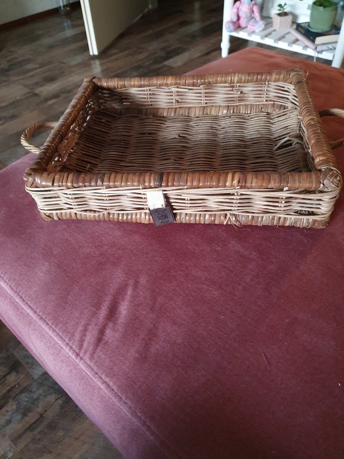 Riviera maison dienblad, Ophalen, Zo goed als nieuw, Rond, Hout