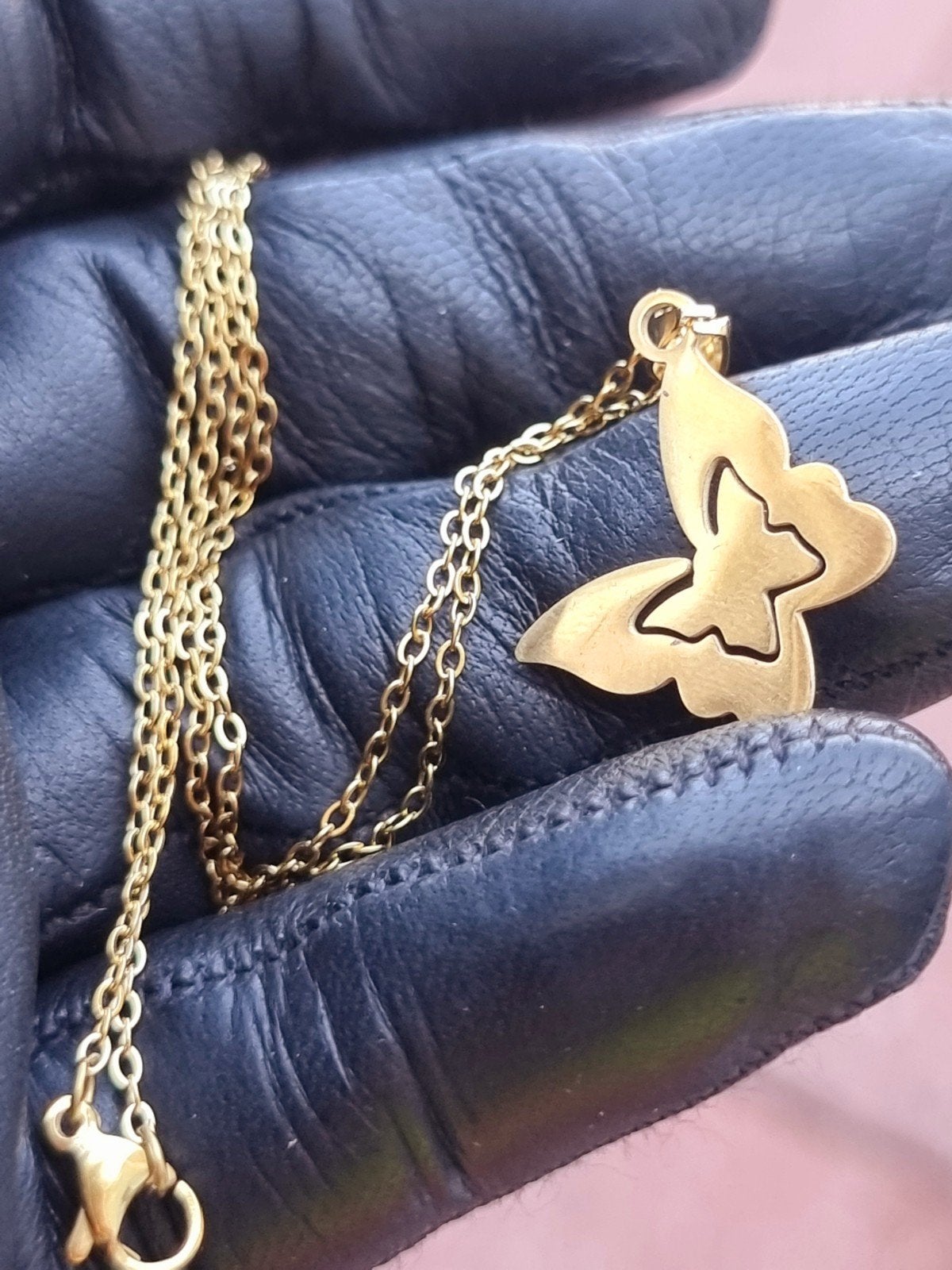 Vintage 80's verguld 18kt ketting, Verzenden, Goud, Ketting, Verguld