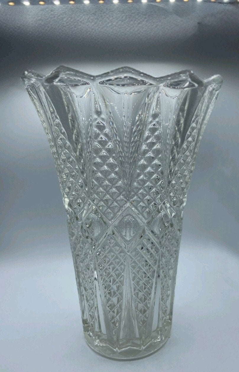 Antique Crystal Vase, Ophalen of Verzenden