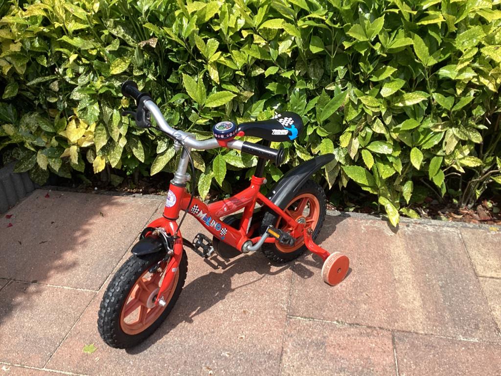 Stevige kinderfiets 12 inch, Ophalen, Gebruikt, Minder dan 16 inch