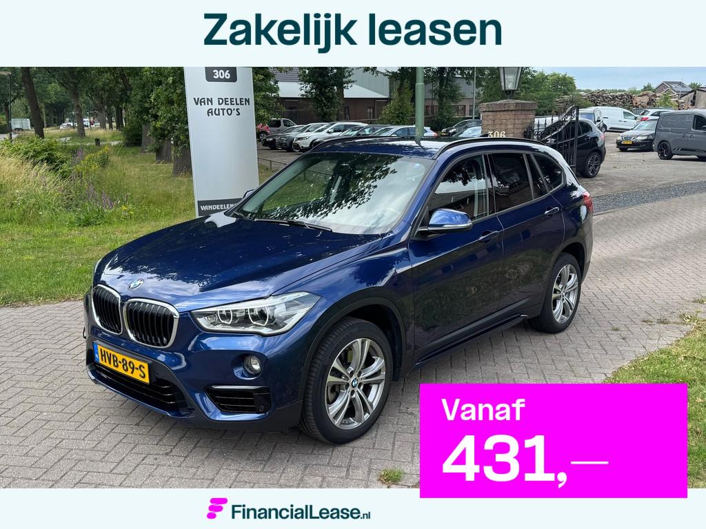 BMW X1 SDRIVE20I Sportline, 1998 cc, Blauw, Leder, Bedrijf