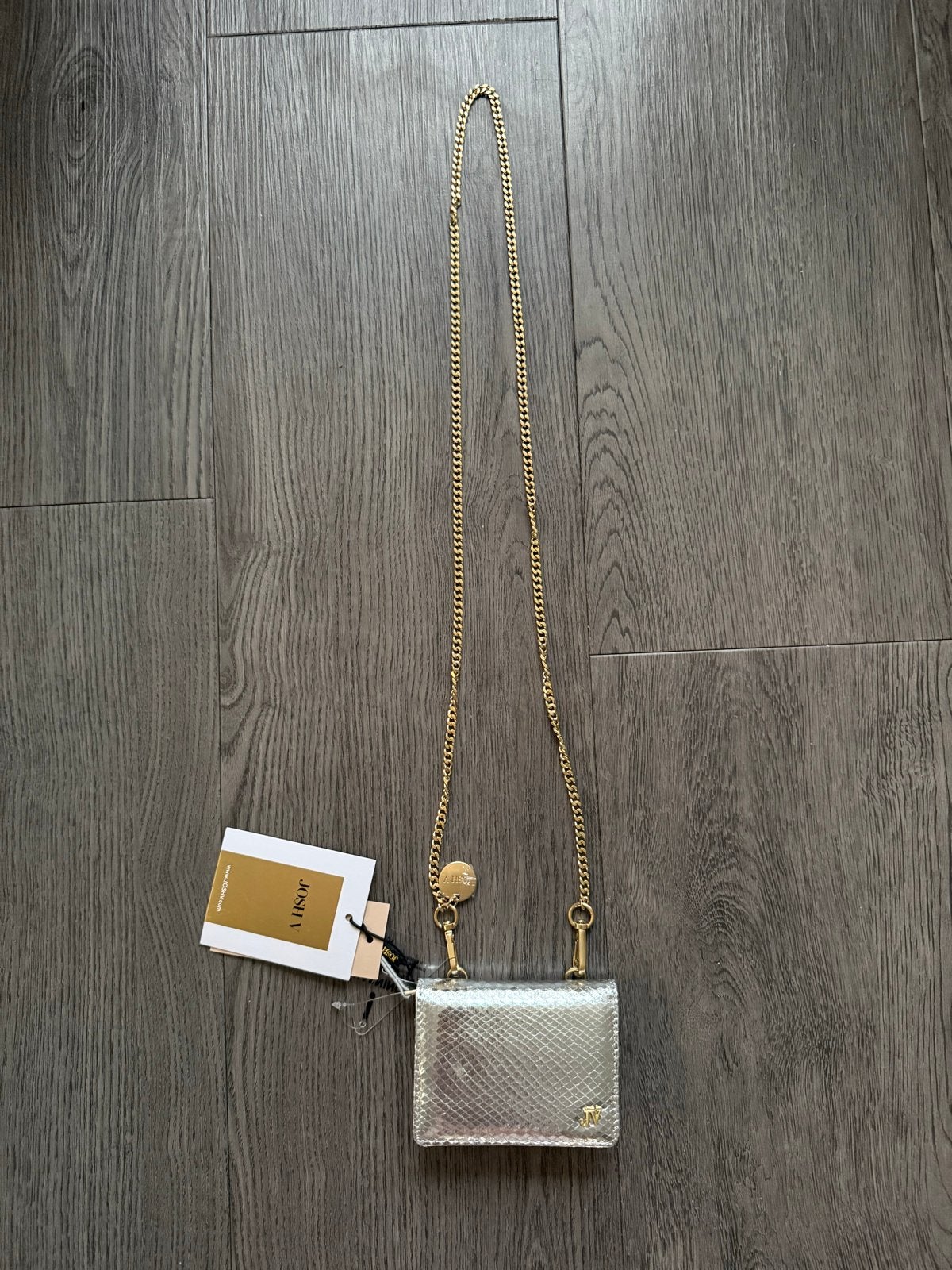 JOSH V Synne portemonnee/tasje zilver metallic, NIEUW, Ophalen of Verzenden, Nieuw, Overige kleuren, Schoudertasje