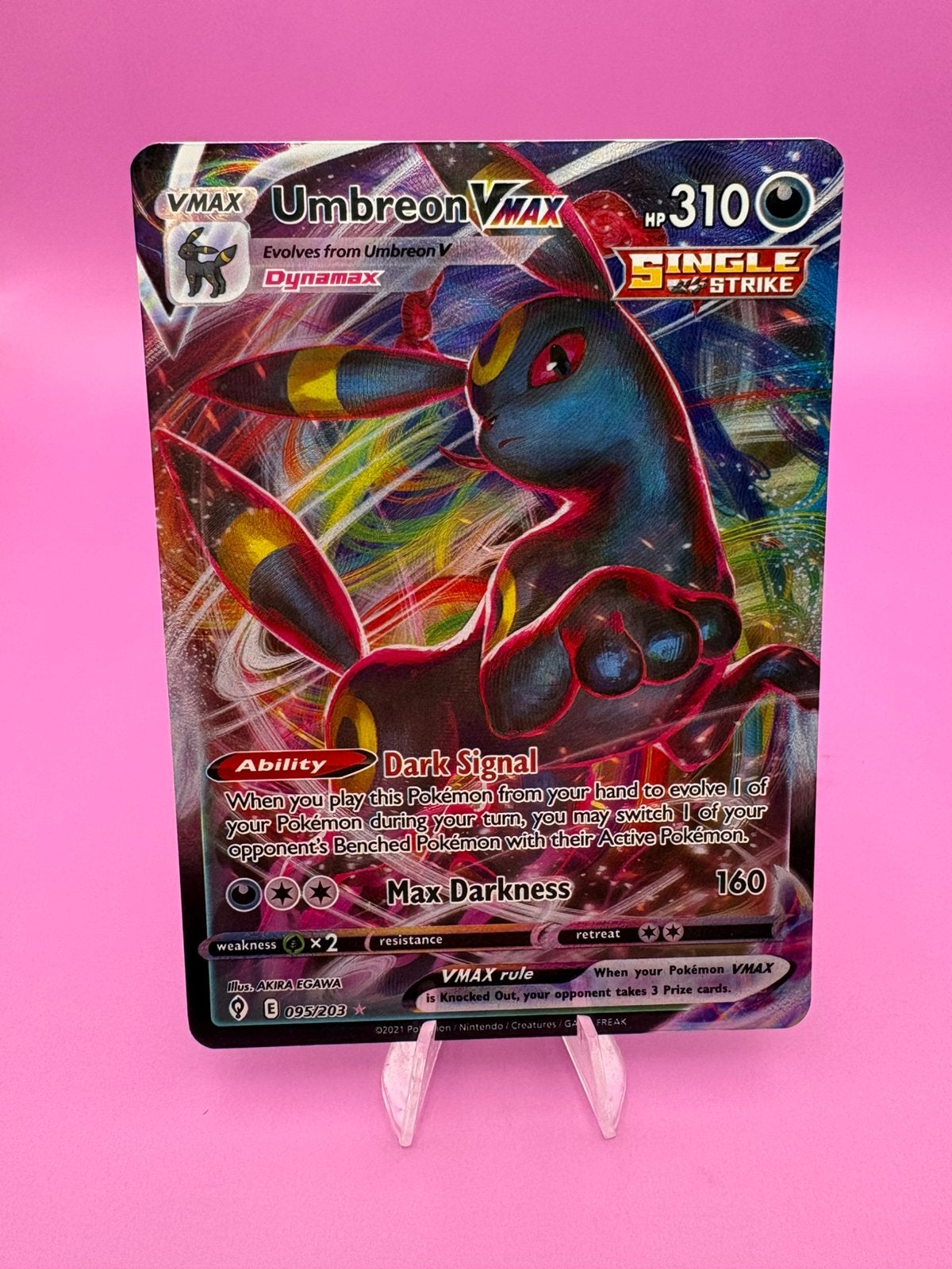 Umbreon vmax 095/203, Hobby en Vrije tijd, Ophalen of Verzenden, Nieuw, Losse kaart