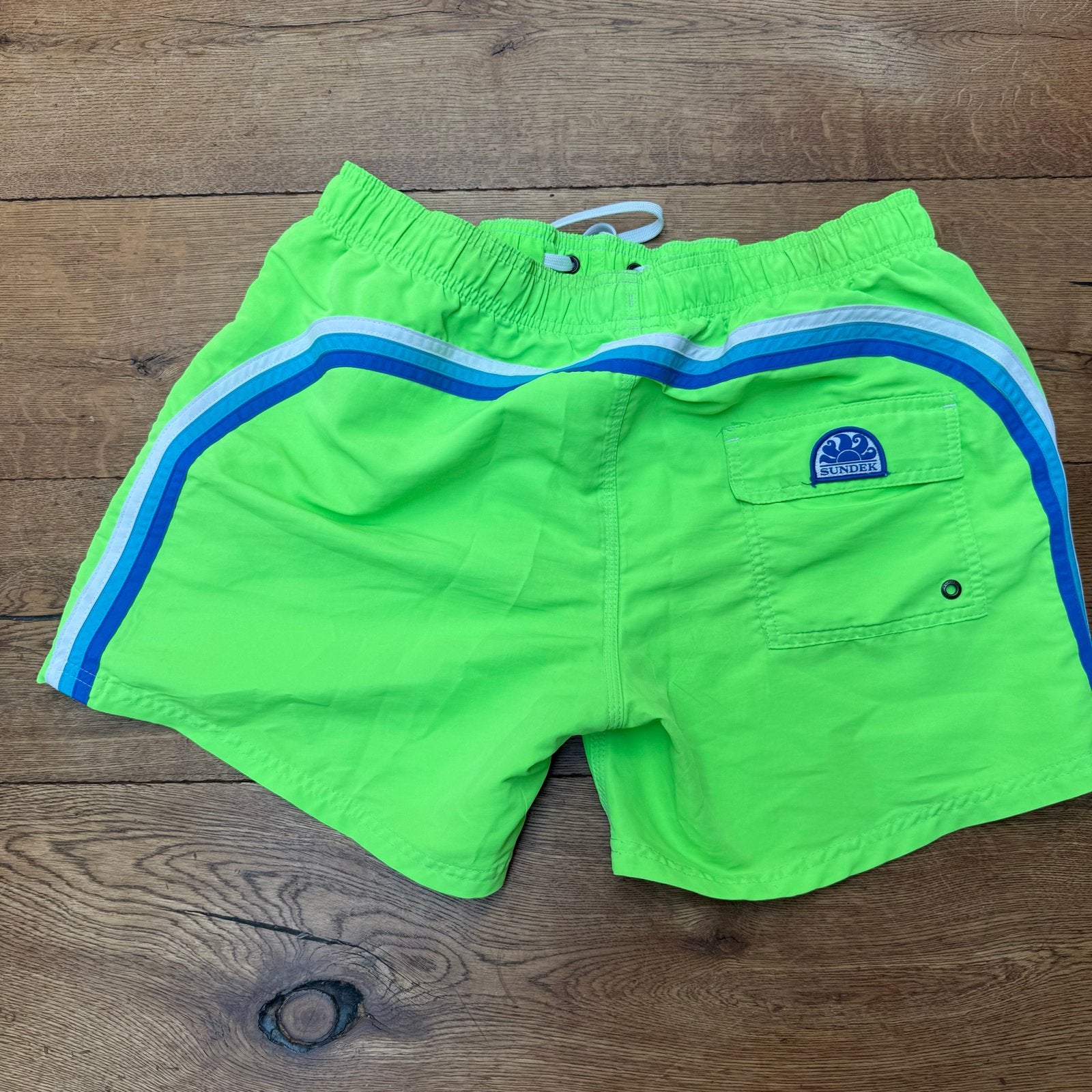 Sundek Zwemshorts - Neon Groen & Oranje maat Xl, Ophalen of Verzenden, Zo goed als nieuw, Groen, Zwembroek of Short